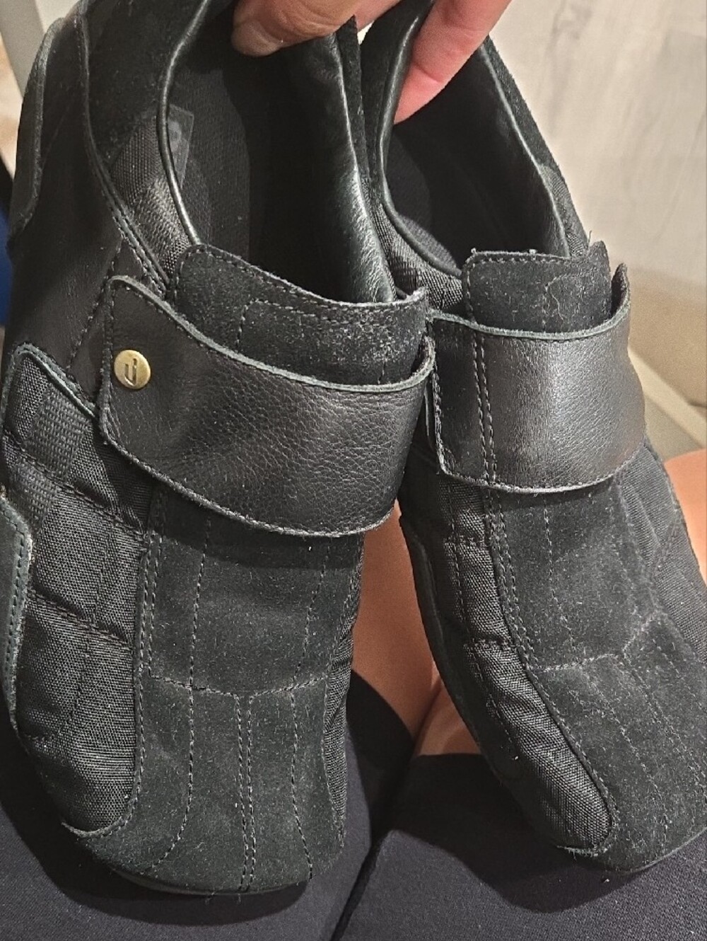 Diesel Vintage Men's Black Suede & Leather Slip-On Izar Loafers 8.5